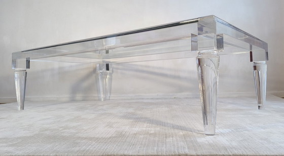Image 1 of ✨💎 Exceptionnelle grande table basse FABIANART – Altuglas massif – Made in Italy 💎✨