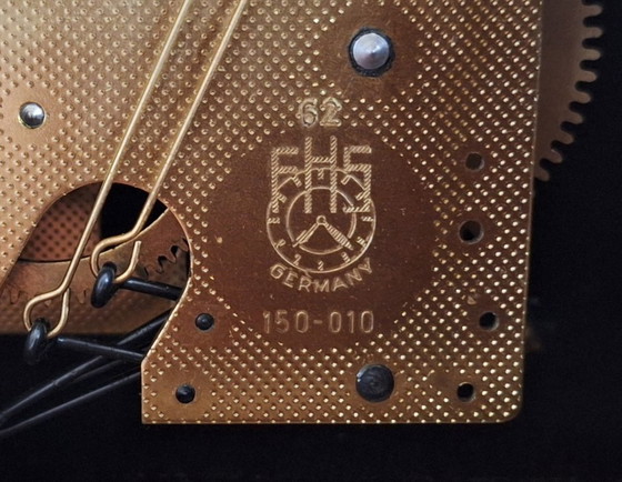 Image 1 of Vintage Art Deco Table Clock, Franz Hermle, Hald 1960s