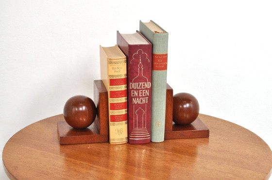 Sujetalibros Art Déco Bauhaus de Roble, años 30 – Objetos decorativos, Wood (photo 6 of 8)