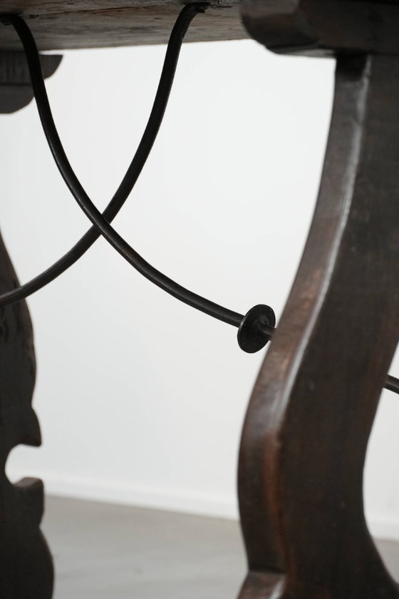 Image 1 of Mesa auxiliar/mesa de comedor española antigua de principios del siglo XVIII