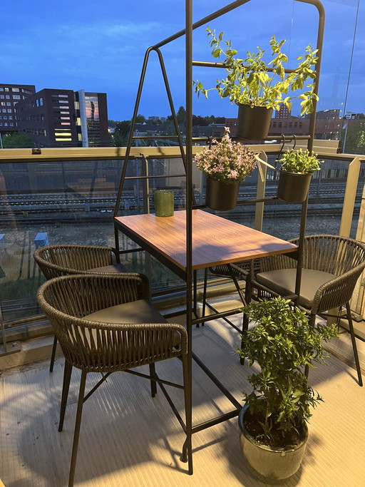 4 sedie da giardino di media altezza Kave Home