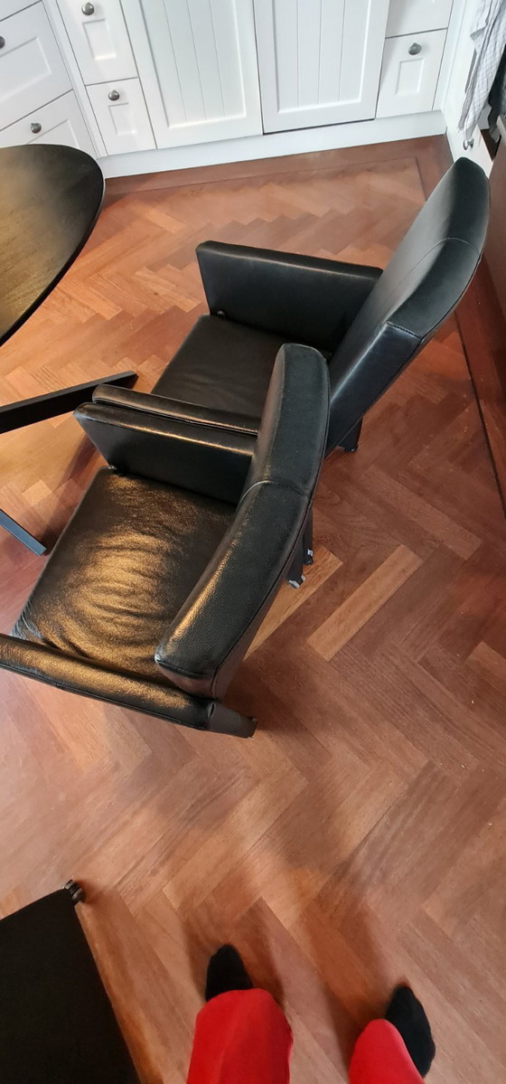 Image 1 of 4 chaises de salle à manger en cuir Framati Design