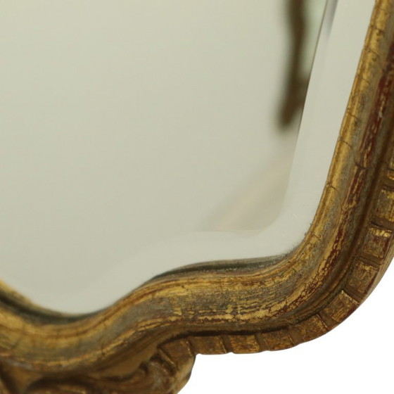 Image 1 of Specchio Deknudt in foglia d'oro di metà secolo