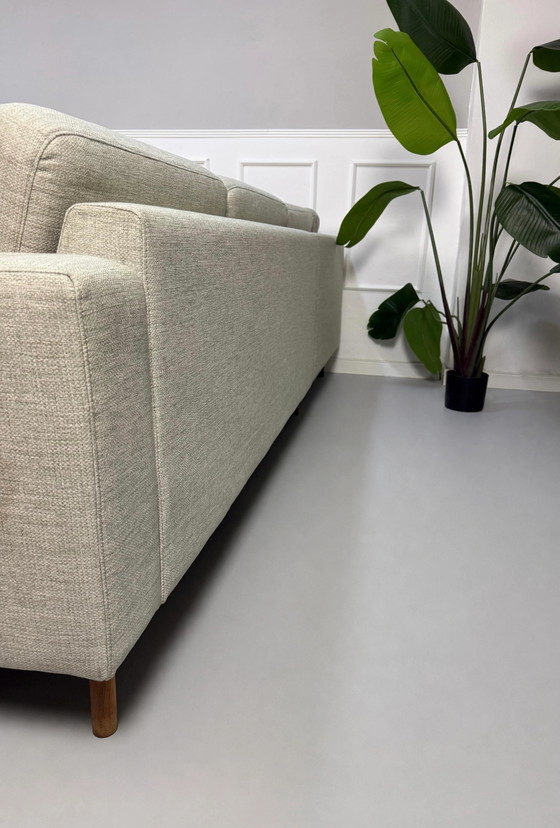 Image 1 of Bolia Scandinavia Sofa + Hocker Stoff Beige Beige 6 Sitzer