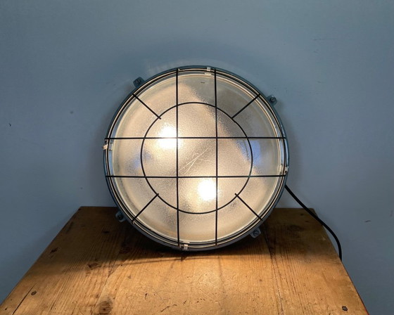 Image 1 of Applique vintage in alluminio pressofuso grigio industriale, anni '80