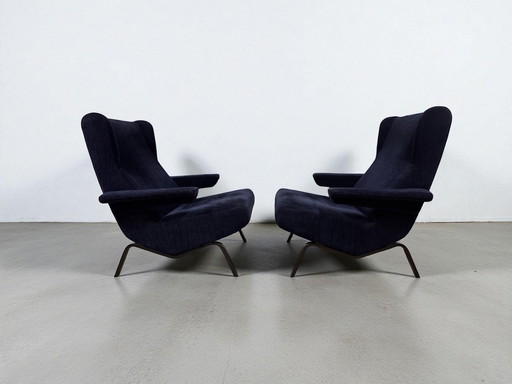 2 x Sillón Ligne Roset Archi azul oscuro