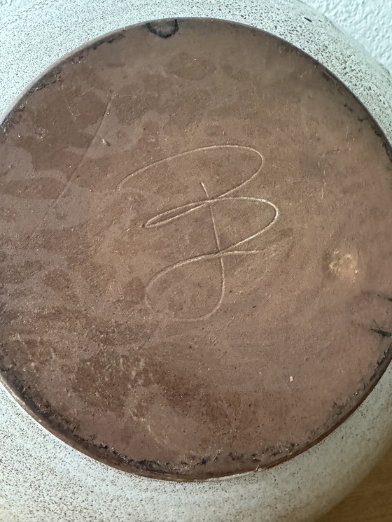 Image 1 of Große Schale aus glasiertem Steinzeug aus den 1960er Jahren