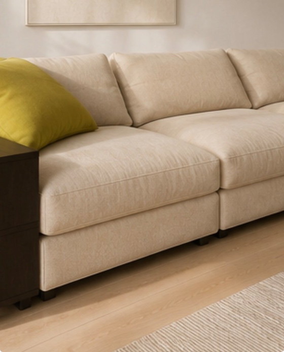 Flexform Groundpiece Sofa by Antonio Citterio – 3 modules with 2 shelf elements – Made in Italy – 3-5 seaters (photo 4 of 7)