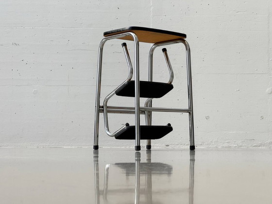 Image 1 of Sgabello pieghevole con rivestimento in Resopal, Svizzera, anni '70