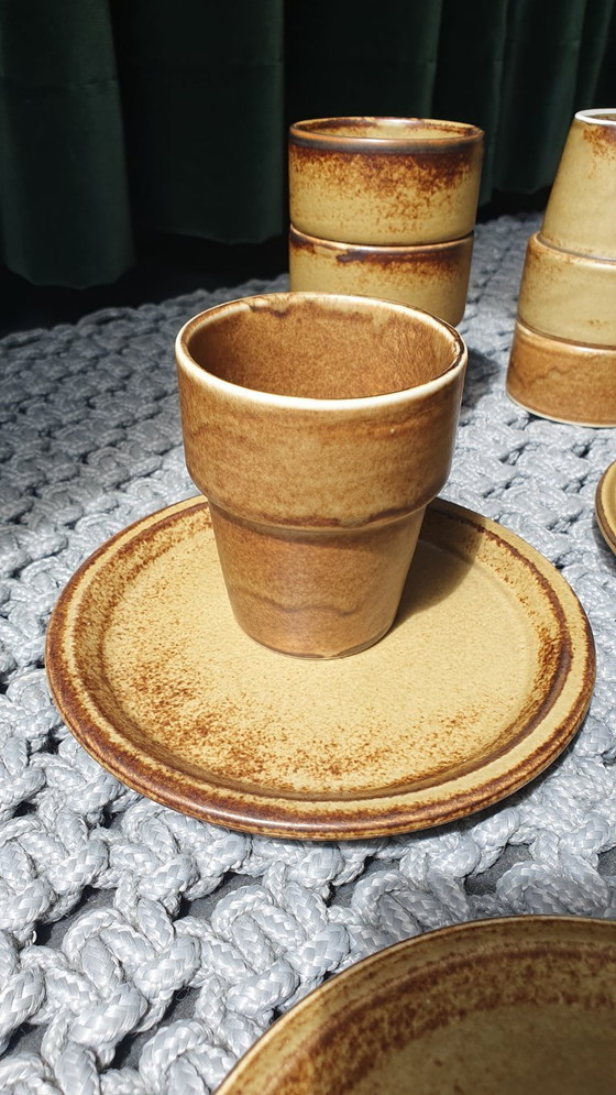 Image 1 of Vintage servies 12-delig LILIEN PORZELLAN Austria brutalist 70s