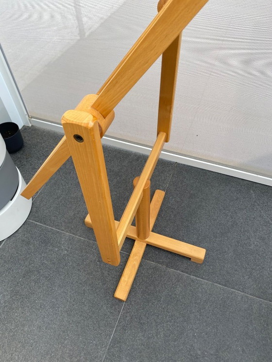 Image 1 of Vintage Scandinavian pinewood floor mirror