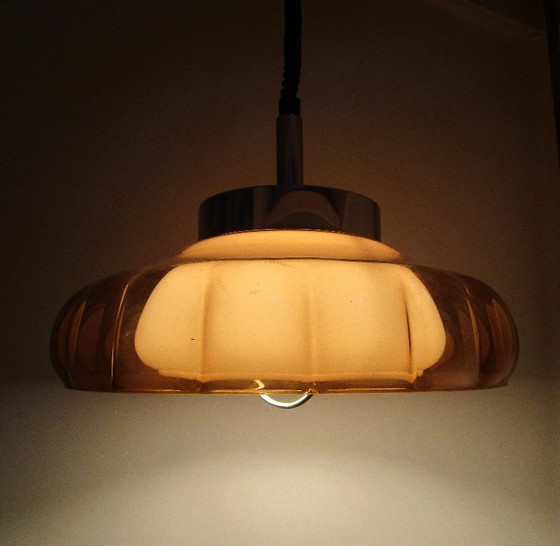 Image 1 of Lampe suspendue vintage Dijkstra, design milieu du siècle, style futuriste