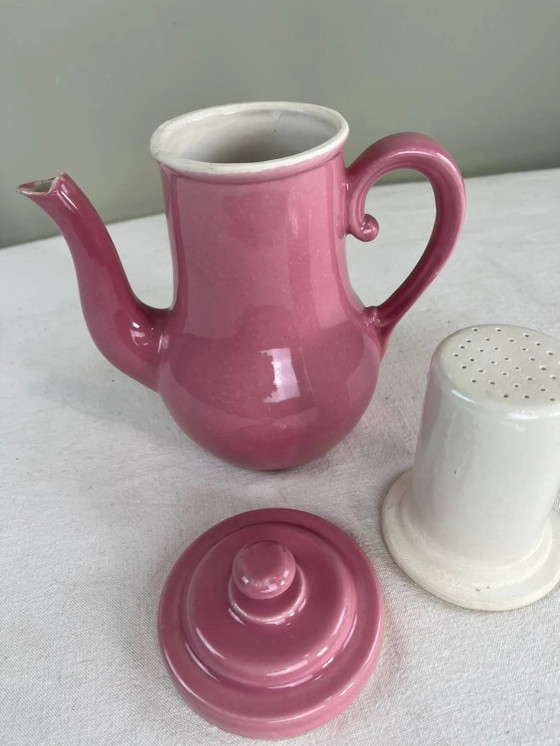 Vintage roze keramische theepot – Keukenaccessoires, Porcelain, Ceramic (photo 8 of 11)