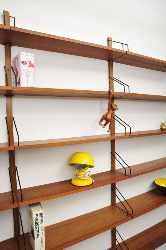 Image 1 of Mensola da parete "Royal System" in teak di Poul Cadovius per CADO (anni '50)