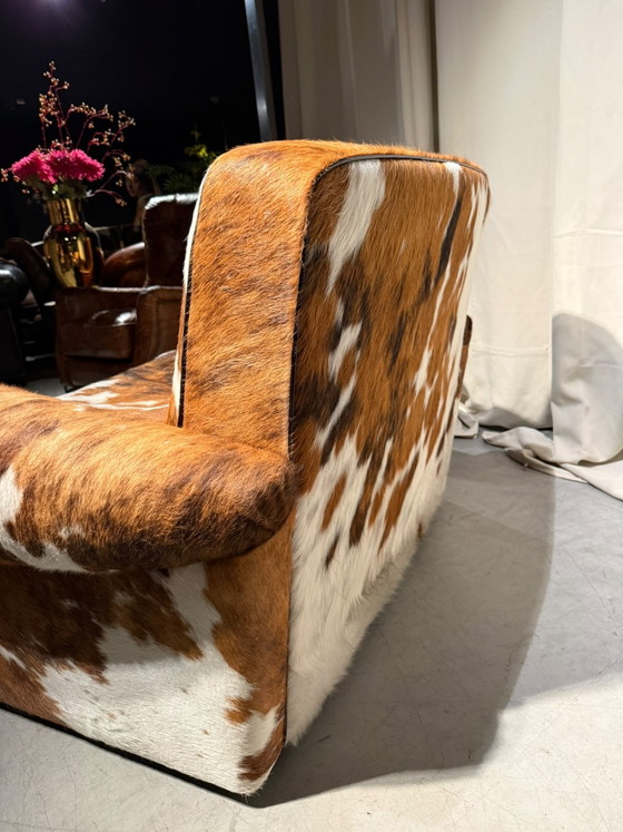 Image 1 of Baxter Cowhide Loveseat