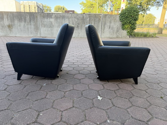 2x Artifort F330 Córdoba Gerard Van Den Bergh – Sillones, Leather, Wood, Modern (photo 12 of 14)