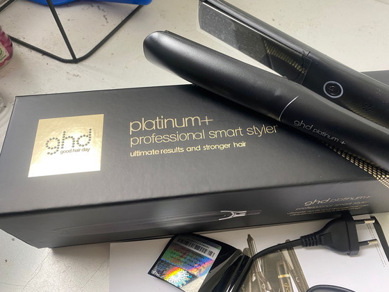 Image 1 of Authentic GHD Platinum+ Smart Styler Black Professional Hair Straightener