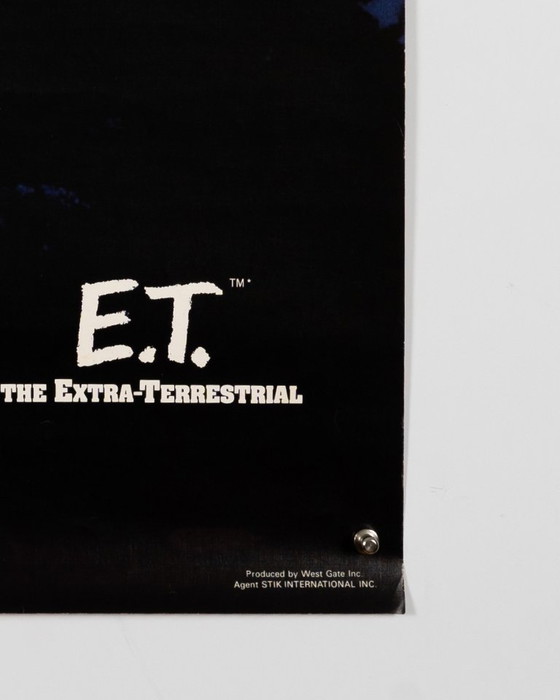 E.T. The Extra-Terrestrial – Originele vintage filmposter uit 1982 – Sci-Fi klassieker uit de jaren 80 – (photo 7 of 8)