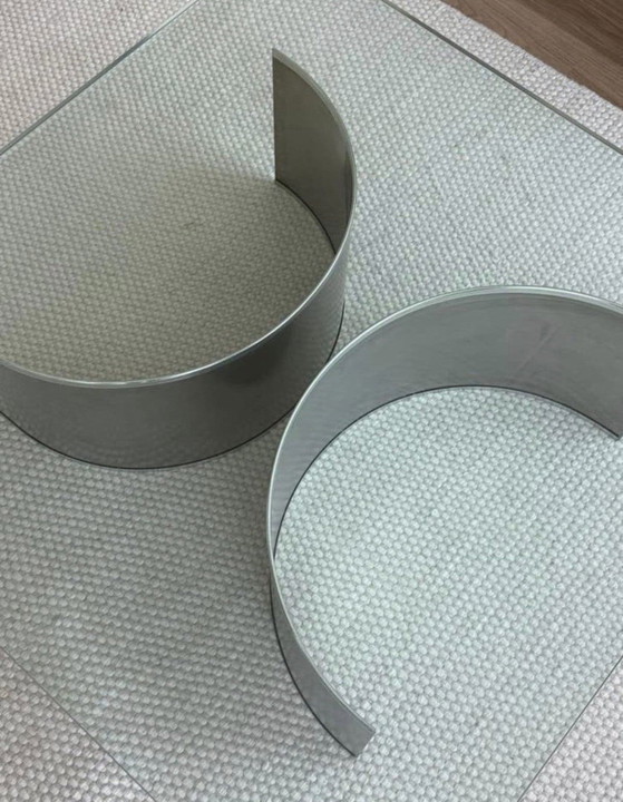 Arcos Coffee Table by Ricardo Fasanello, 1970 – Glass, Metal (photo 6 of 11)
