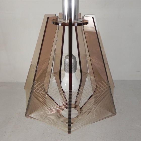 Vintage plexiglas en nylondraad hanglamp Paul Secon voor Sompex, jaren 60 – Hanglampen, Plastic (photo 7 of 25)