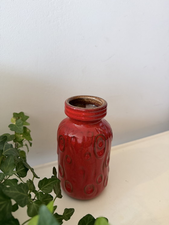 Image 1 of Vaso della Germania Ovest, anni '70, in ceramica rossa