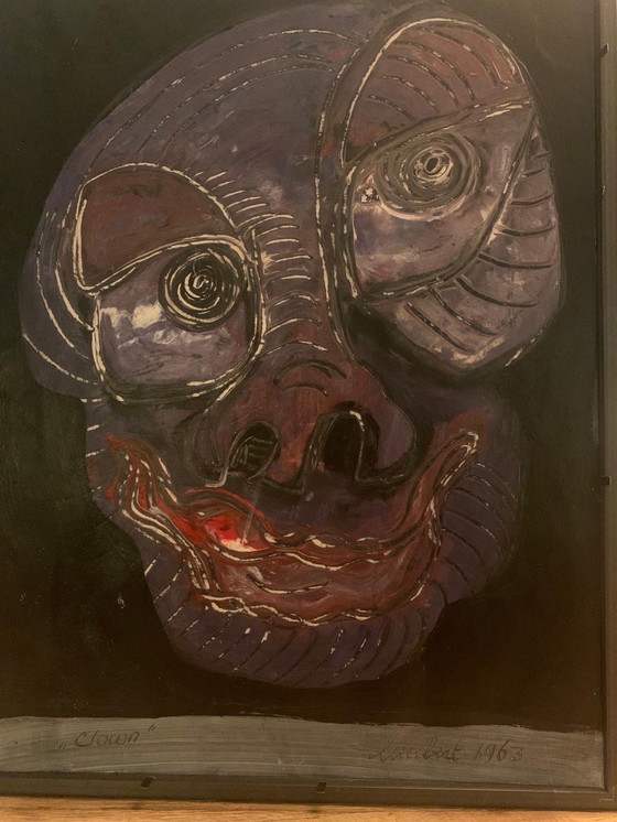 Image 1 of Dipinto Cobra Lucebert 1924-1994 opera dipinta