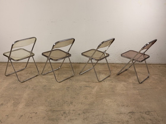 Image 1 of Plia stoelen van Giancarlo Piretti voor Anonima Castelli, jaren 70, set van 4