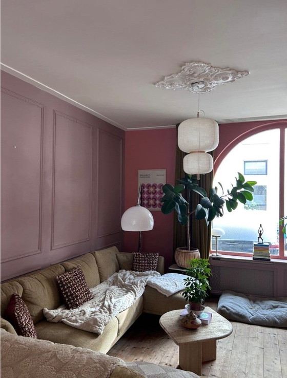 Bellissima grande lampada ad arco vintage in vero stile anni '70 / Space Age. – Lampade da terra, Marble (photo 10 of 18)