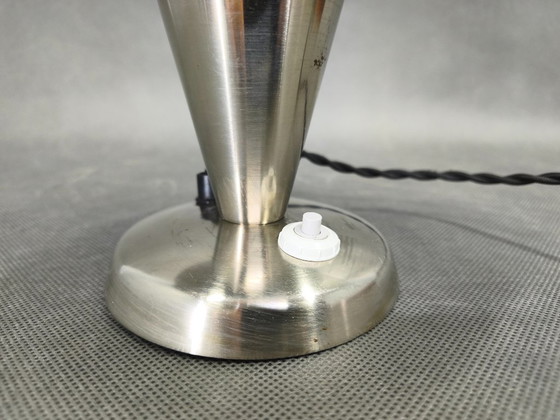 Image 1 of Bauhaus Chrome Table Lamp with Adjustable Shade, 1930s