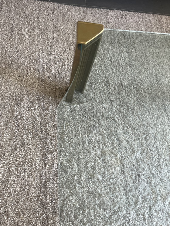 Image 1 of Peter Ghyczy Mesa baja. Patas de latón. 4 piezas.