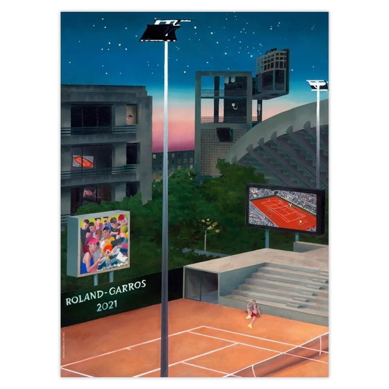 Image 1 of Offizielle Plakate ROLAND-GARROS Jean Claracq Poster 2021