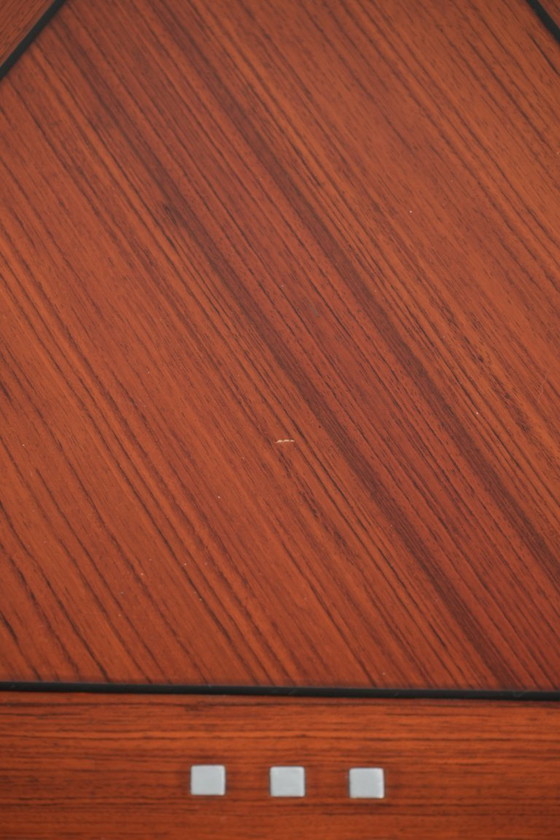 Image 1 of Luxury Art Deco design side/coffee table by Schuitema from the Decoforma series in a triangular shape