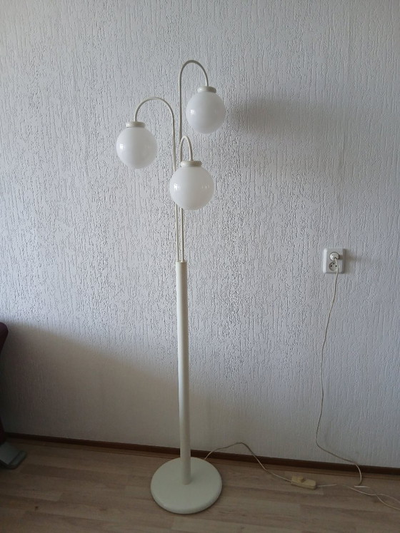 Vintage Space Age Floor light 70s - Elco Lite, Metal, White (photo 5 of 7)