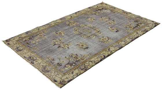 Tappeto turco vintage Oushak 250 × 150 cm – Grigio, in lana, tessuto a mano – Tappeti, Wool (photo 8 of 10)