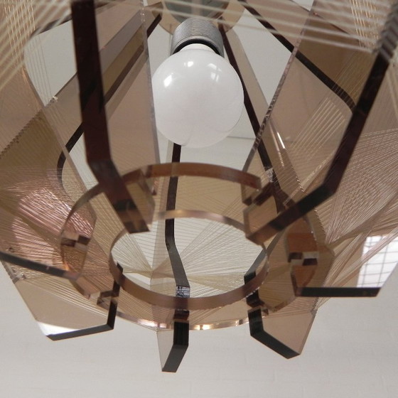 Vintage plexiglas en nylondraad hanglamp Paul Secon voor Sompex, jaren 60 – Hanglampen, Plastic (photo 11 of 25)