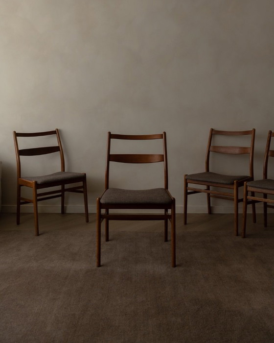 Image 1 of Set di 4 sedie da pranzo vintage Minett, Yngve Ekström, Troeds, Svezia - Sedie scandinave