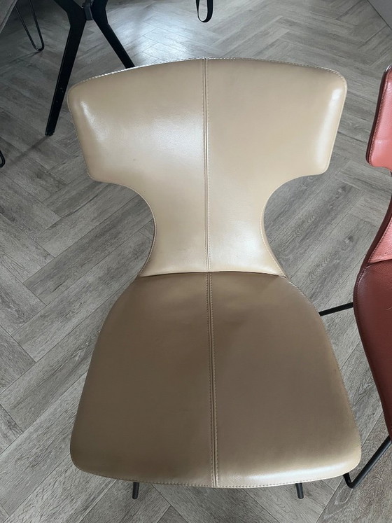 Image 1 of 3 Leolux Callas leather chairs