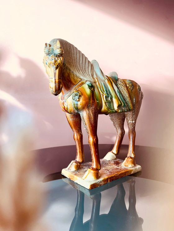 Image 1 of Statue de Sacai de l'ancienne dynastie Tang « cheval »