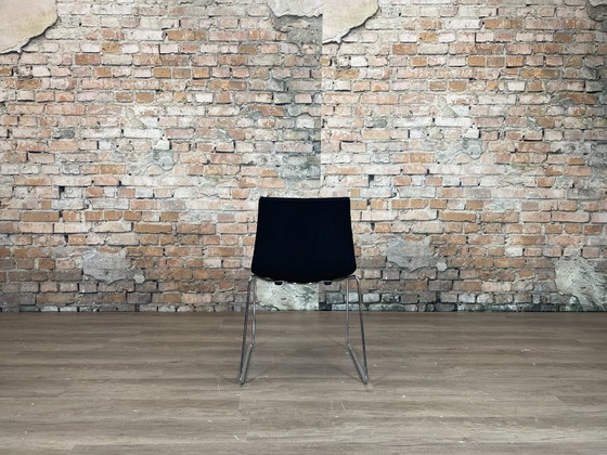 Arper Catifa 53 Set of 6 - fabric | Lievore Altherr Molina, Dining chairs, Textile, Metal, Black, Modern (photo 7 of 12)