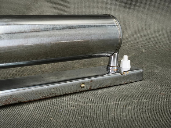 Image 1 of Paar Bauhaus-Wandleuchten aus Chrom von Napako, Tschechoslowakei, 1940er Jahre