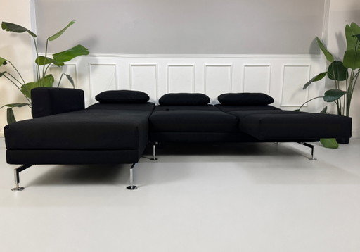 Brühl Moule Ecksofa Stoff Canapé Noir