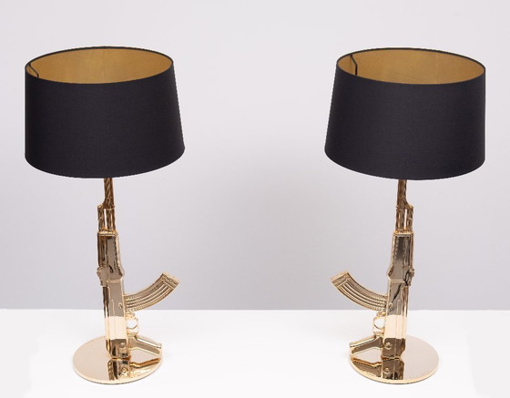 Image 1 of Original Flos AK 47 Kalashnikov table lamp by Philippe Starck, 2005.