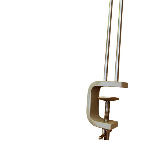 Image 1 of Graue Schreibtischlampe, entworfen von J. Hurka, Lidokov, Tschechoslowakei, 1960er Jahre