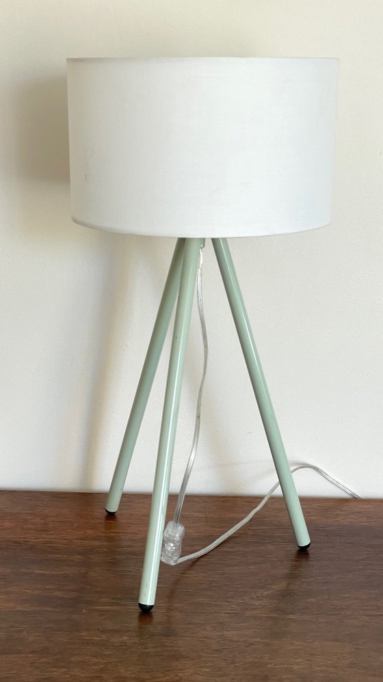 Tripod Tafellamp Groen Metaal Jaren 90 – Tafellampen, Textile (photo 10 of 21)