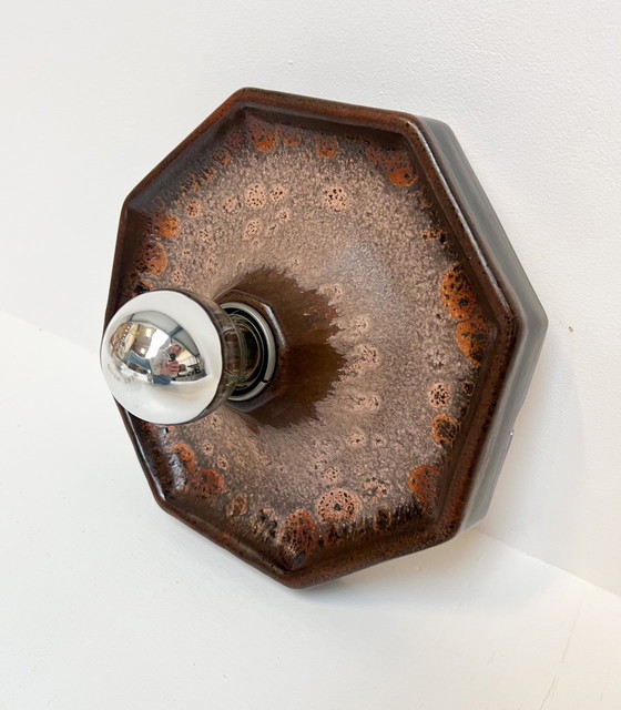 Image 1 of Ceramic Wall Lamp by Hustadt Leuchten, 1970's