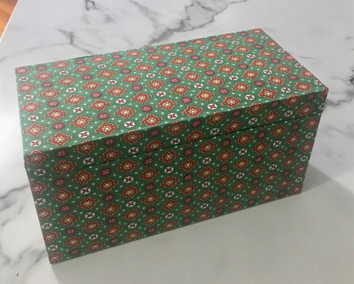 Grande boite tissu vintage Provence