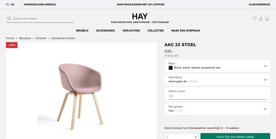 Image 1 of HAY AAC 23 - sedie completamente imbottite - 6 pezzi