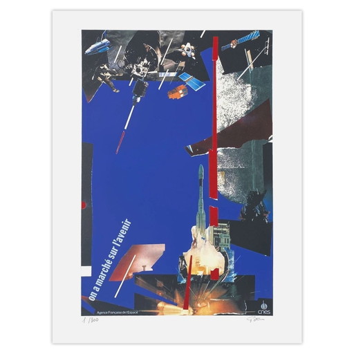 KOLLEKTIV – CNES-WERBUNG – Arianespace – Kourou von Jean-Pierre POTIER Signiert