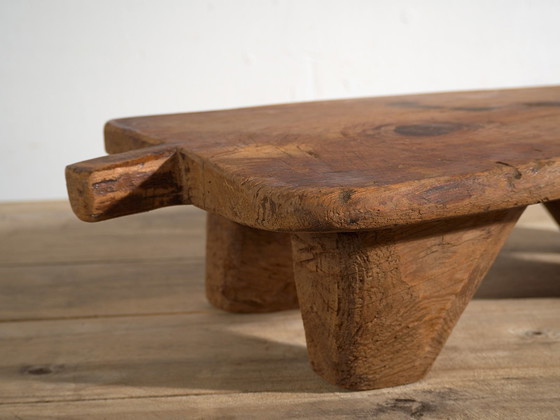 Antique low work table (c.1920) #19, Side tables, Wood, Brown, Rustic (photo 22 of 22)