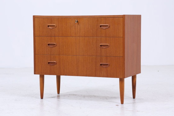 Image 1 of Vintage teakhouten ladekast | Mid Century ladekast | houten opbergmeubel 60s 70s #05-51